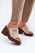  Heeled sandals model 213038 Step in style 