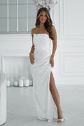  Long dress model 219716 Bicotone 